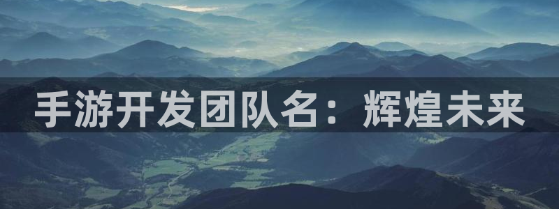 28大神预测安卓下载：手游开发团队名：辉煌未来
